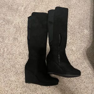Chinese Laundry Lovey Women's Over The Knee Wedge Boot